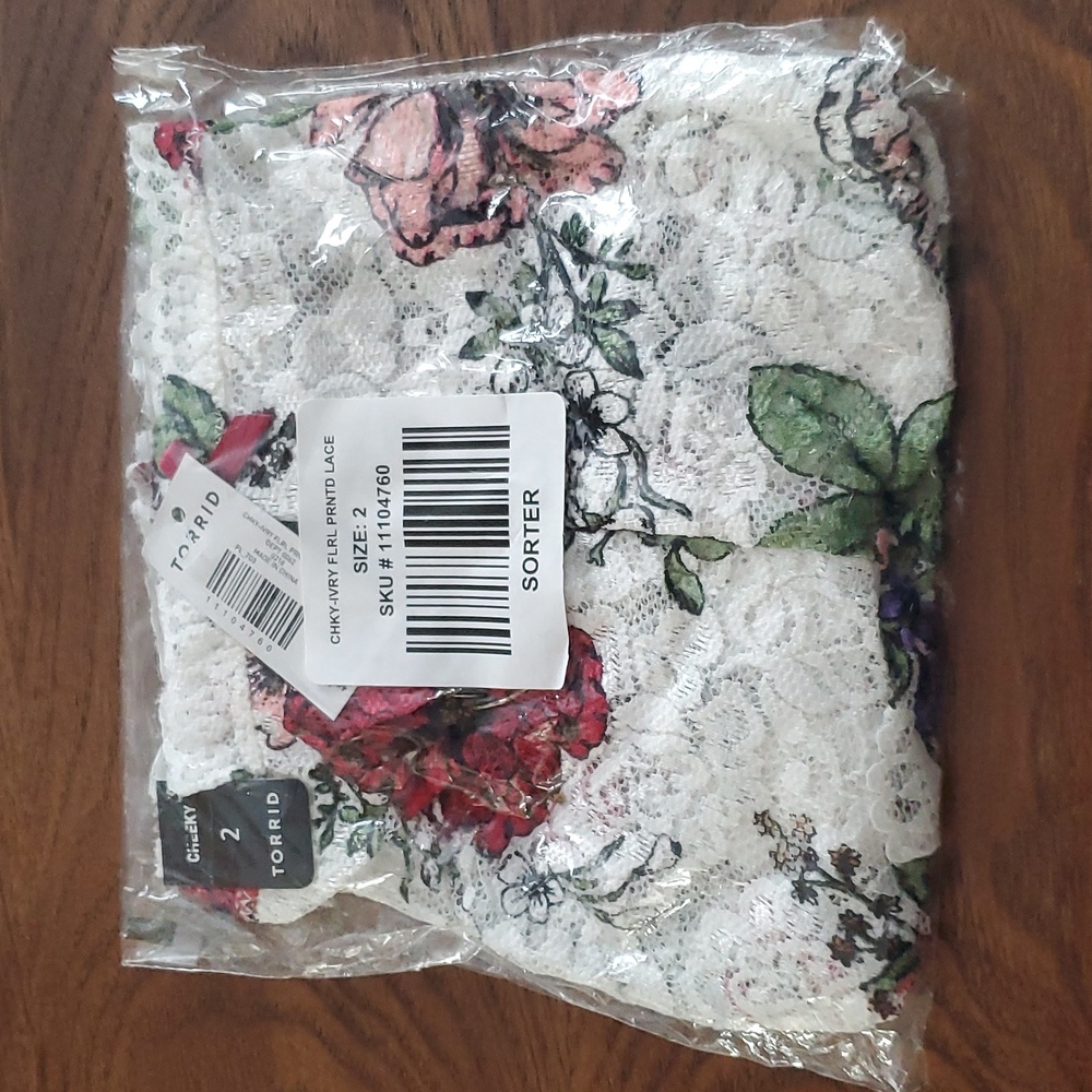 Cheeky floral lace
